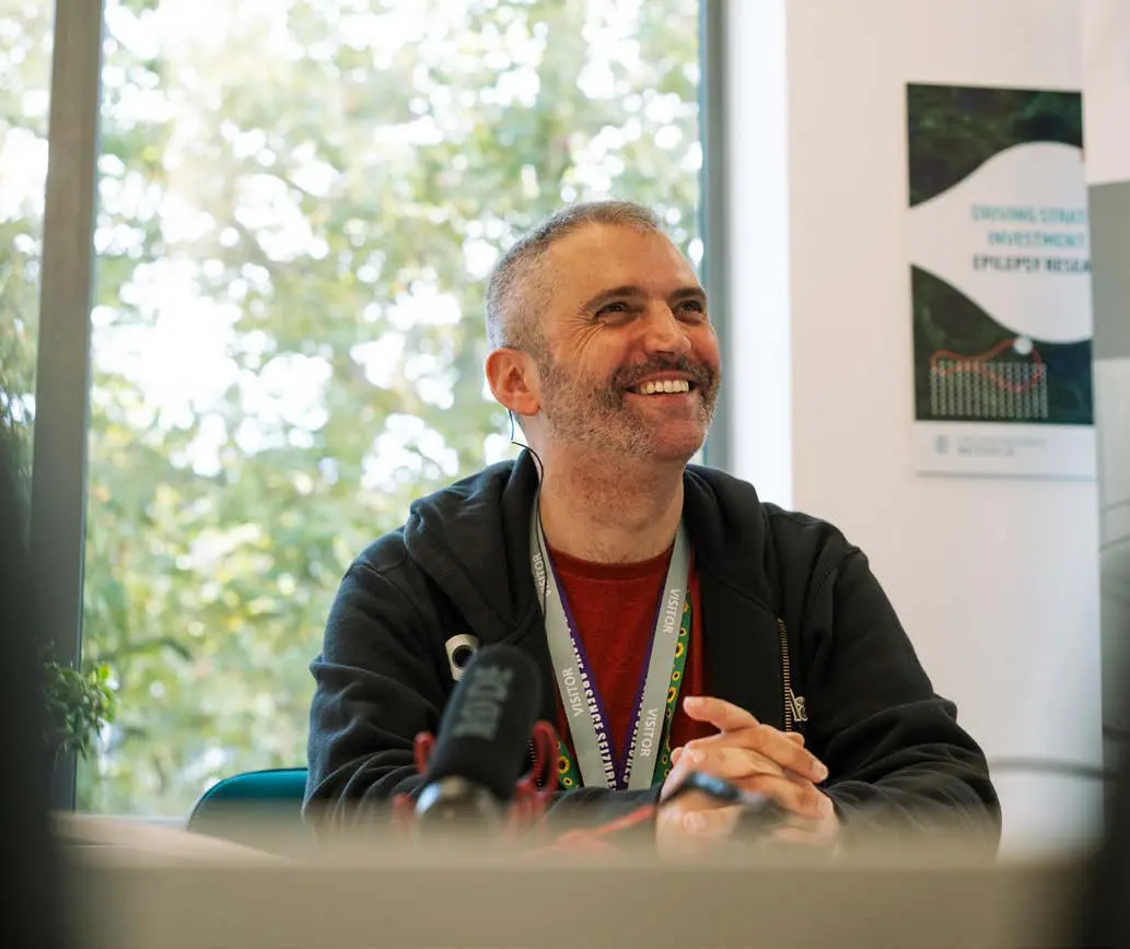 A Shape Network member speaking at a meeting